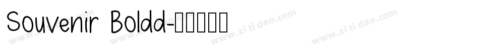 Souvenir Boldd字体转换